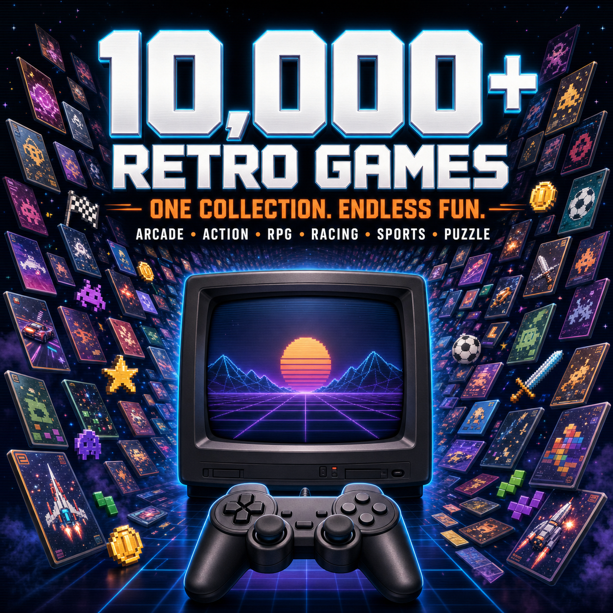 +10,000 FREE Games